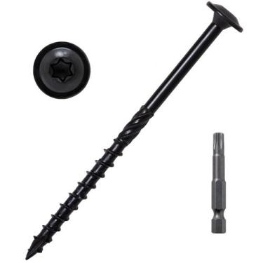 Imagem de Parafusos de retenção Parafuso estrutural de madeira LIONMAX 10x100mm 