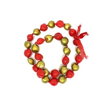 Imagem de Utama Colar havaiano Kukui Nut Lei - Ajustável 81 cm - Ótimo para eventos temáticos de cores, formatura, festas e muito mais! - Feito nas Filipinas, Regular, Porca Kukui, Sem Pedra Preciosa