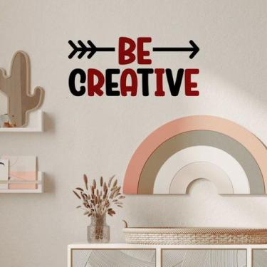 Imagem de Adesivo de parede Be Creative Motivational Quote 15x30cm PVC - yiweisa