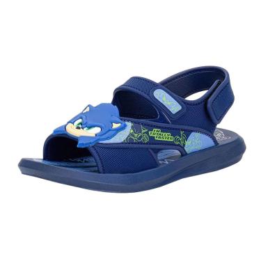 Imagem de Sandalia Infantil Menino Ajustavel Confortavel Sonic Rush
