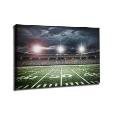 Imagem de VVJSZHJ Decoração de parede de futebol esportivo para quarto de meninos pôster de estádio de futebol 61 x 91 cm impressões de parede motivacionais esportivas para quarto de menino adolescente academia