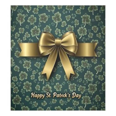 Imagem de Blueangle Dia de São Patrício fita dourada capa de ímã para lava-louças, decoração frontal da capa da máquina de lavar louça, adesivos de eletrodomésticos, adesivos de eletrodomésticos, 58 cm C x 66