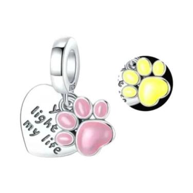 Imagem de Colar Com Pingente De Patinha De Cão Em Prata 925 Para Mulheres, Estil