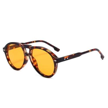 Imagem de HCHES Óculos de Sol Grandes de Luxo UV400 Estilo Retrô para Homens e Mulheres, Ideais para Dirigir e Praticar Esportes ao Ar Livre (10)