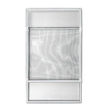 Imagem de Tela Mosquiteira De Encaixe Regulável Para Vãos De Janelas 50Cm X 70Cm Até 134Cm Branca Cinza Preta tela mosquiteiro para janela(PERFIL BRANCO/TELA BRANCA)