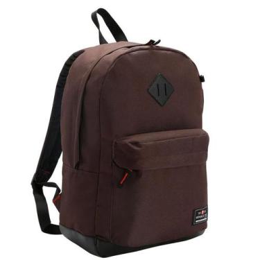 Imagem de Mochila Escolar Casual Leve Espaçosa Republic Vix Chenson, Marrom, UN