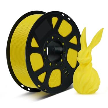 Imagem de Kingroon Filamento de impressora 3D PLA, precisão dimensional +/- 0,02 mm, carretel de 1 kg (1 kg), 1,75 mm (amarelo)