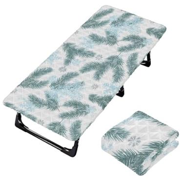 Imagem de Burbuja Lençol de berço de flocos de neve para crianças, lençol de cochilo acolchoado portátil com faixa elástica para meninas e meninos, lavável na máquina, 63,5 x 127 cm