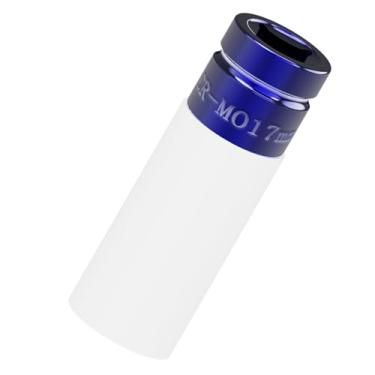 Imagem de DSBYKJ Soquete de acionamento de 17 mm 1/5.1 cm, protetor de impacto, soquete profundo de parede fina sem danos