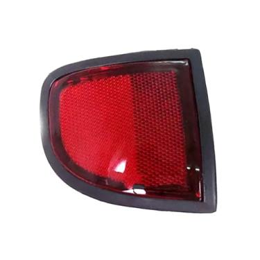 Imagem de Luz de para-choque traseiro de carro para Mitsubishi para L200 2005 2006 2007 2008 2009 2010 2011 2012 2013 2014 refletor de para-choque traseiro de carro fita de aviso de lente vermelha (1 peça