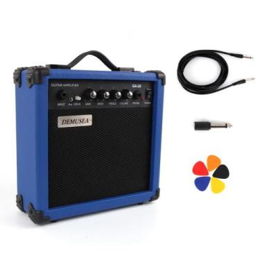 Imagem de Amplificador de Guitarra Elétrica Demusea 20W Pro Blue Portable
