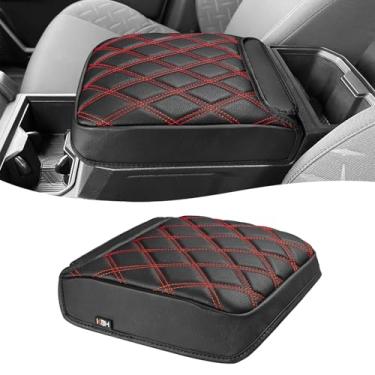 Imagem de KBH Capa de apoio de braço do console central para Toyota Tacoma 2024 2025 2026, acabamento de couro de vinil, protetor de console médio durável, antiarranhões