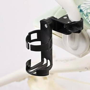 Imagem de Suporte de copo para andador com braçadeira ajustável, suporte de copo ajustável e dobrável, suporte de bebida portátil para cadeira de rodas para cadeira de rodas andador braço de cadeira de