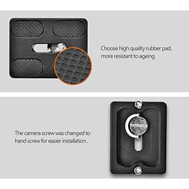 Imagem de aqxreight Placa de Liberação Rápida Com Montagem de Parafuso de 1/4 Polegada para Câmera SLR de Cabeça Esférica de tripé Arca Benro ACRA WIMBERLEY como KangRinpoche Foto Atual Compatível Com (PU50)