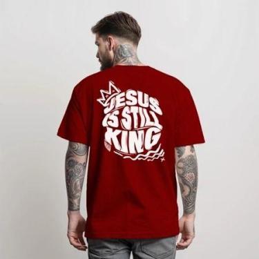 Imagem de Camiseta Jesus is still king T-Shirt Masculina Camisa Manfinity Street