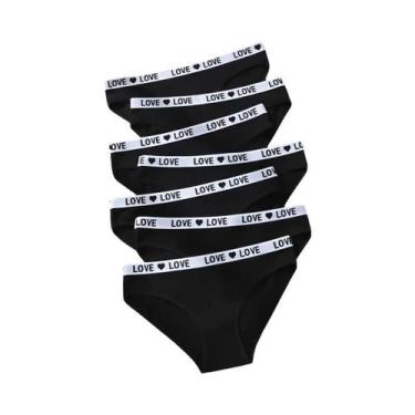 Imagem de Conjunto De Calcinhas De Algodão Listradas Femininas 7 Peças Sexy Maci