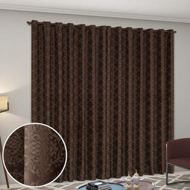 Imagem de Cortina Atena 3m x 2,80m Jacquard Semi Blackout Estampado - Paulo Ceza
