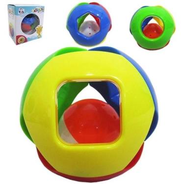 Imagem de Chocalho Divertido Bola Colors Na Caixa (COLORIDA) PICA PAU, Colorida