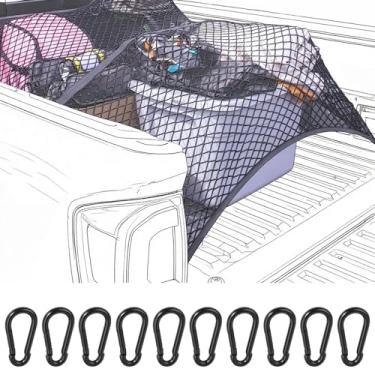 Imagem de Gerguirry Rede de carga para SUV Capa de rede de porta-malas traseira organizador de malha extensível 1,2 m x 1,8 m