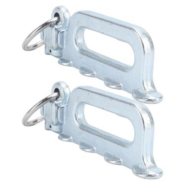 Imagem de WALFRONT L Track Tie Down Montagem Parafuso Prisioneiro Duplo Com Anéis o 2 Peças de Aço Revestido de Zinco 5000 Lbs de Força para Controle de Carga de Reboque de Cama de Caminhão
