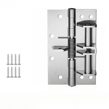 Imagem de Fechador de porta automático reforçado 3 em 1, dobradiças de mola invisíveis co