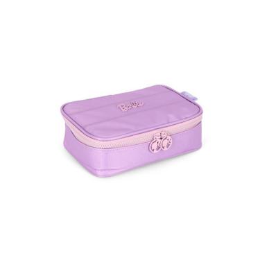 Imagem de Estojo Box Juvenil Médio 100 pens Náilon Matelassê Barbie-Feminino