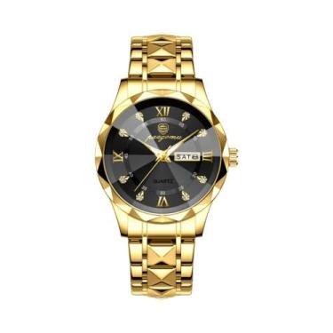 Imagem de Relógio Masculino De Luxo À Prova d'Água Com Luz Quartz PAAZOMU Marca 