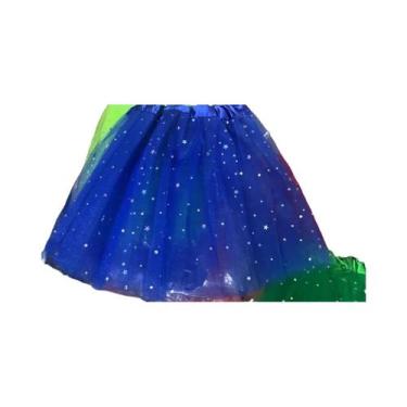 Imagem de Saia Tutu Curta De Tule Com 3 Camadas Para Meninas, Fantasia De Dança 