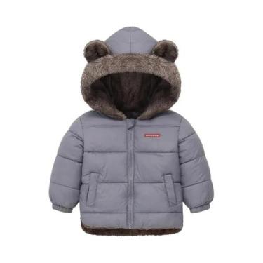 Imagem de Jaquetas De Inverno Com Capuz Para Meninos E Meninas, Forradas Em Flee