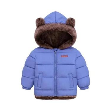 Imagem de Jaquetas De Inverno Com Capuz Para Meninos E Meninas, Forradas Em Flee