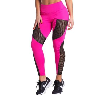 Imagem de Calça Legging Fitness St Madame Rosa Claro com Tela-Feminino