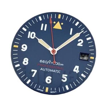 Imagem de Relógio De Mergulho Estilo Piloto Azul 29mm Com Mostrador E Ponteiros 