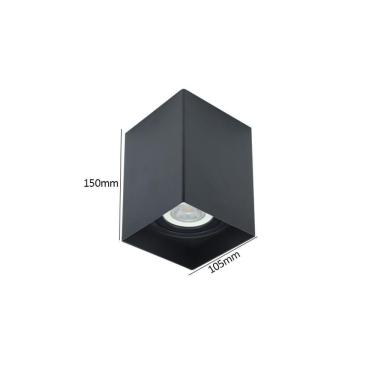 Imagem de Spot De Sobrepor Nordecor Loch Par 20 E27 Quadrado Bivolt