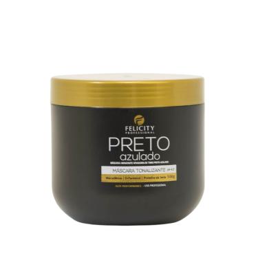 Imagem de Mascara Tonalizante Preto Azulado FelicityProfessional 500Gr