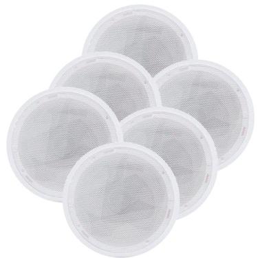 Imagem de Kit 6 Arandela Alto Falante Som Ambiente Acustica Teto Parede Embutir 