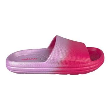 Imagem de Chinelo Slide Infantil Feminino Molekinha EVA Leve Cor:Rosa/LilásTaman