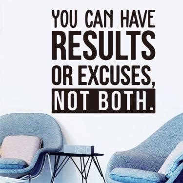Imagem de Citação motivacional de adesivo de parede: você pode obter resultados 