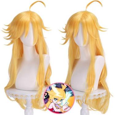 Imagem de Peruca de cosplay Anime Yellow Long Spiky Tips 80cm para adolescentes 