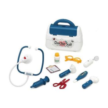 Imagem de Estojo médico de brinquedo com acessórios, luz elétrica com - Gloome S