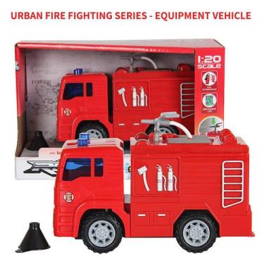Imagem de Spray Water Truck Toy Fireman Fire Car Educational Toys Boy - Gloome S