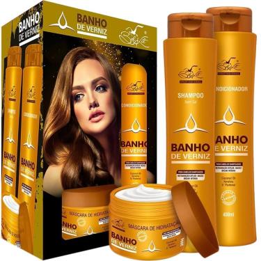 Imagem de Belkit Banho De Verniz - Kit Revitalização Capilar Brilho Intenso (3 Produtos)