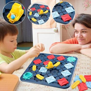 Imagem de Jogo de mesa Building Road Maze para crianças com veículo de engenhari