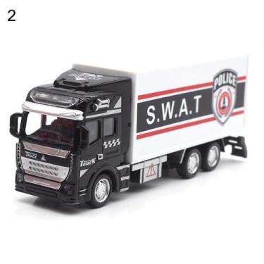 Imagem de Pull Back Car Toy Farfi Realistic Alloy Police Rescue - Gloome Store