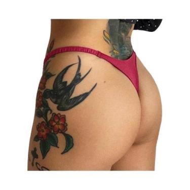 Imagem de Calcinha G String Sem Costura Em Seda De Leopardo plus Size Para Mulhe