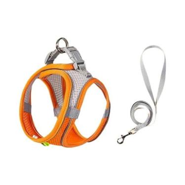 Imagem de Conjunto De Coleira Para Cães Pequenos, Colete Ajustável Para Bulldog 