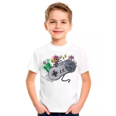 Imagem de Camiseta SUPER NINTENDO Games Jogos Moda Infantil Roupa Criança 02 - D