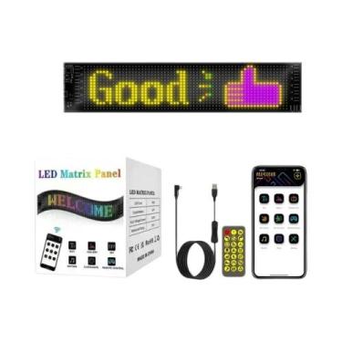 Imagem de Placa De Sinalização LED Programável Em Tamanho Plus, Display Colorido