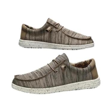 Imagem de Tênis Masculinos De Lona Leves E Respiráveis Em Tamanho Grande Para Ca