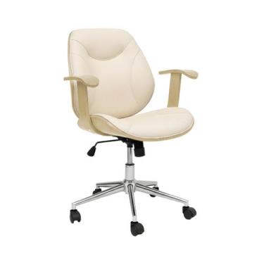 Imagem de Cadeira de Escritório Antonella Cor:Bege - HomeNow, Bege