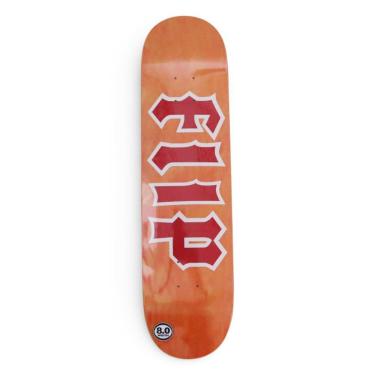 Imagem de Shape Flip Skateboards Maple Cancelled Logo Red/Orange - 8.0-Unissex